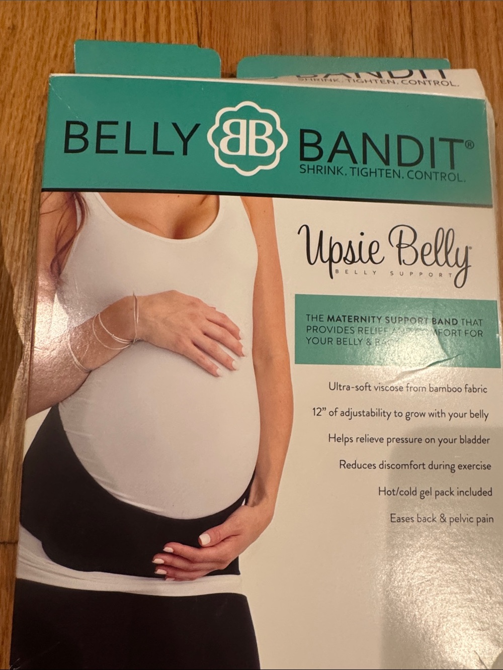 Belly Bandit Upsie Belly Maternity Support Band - Teal & Black